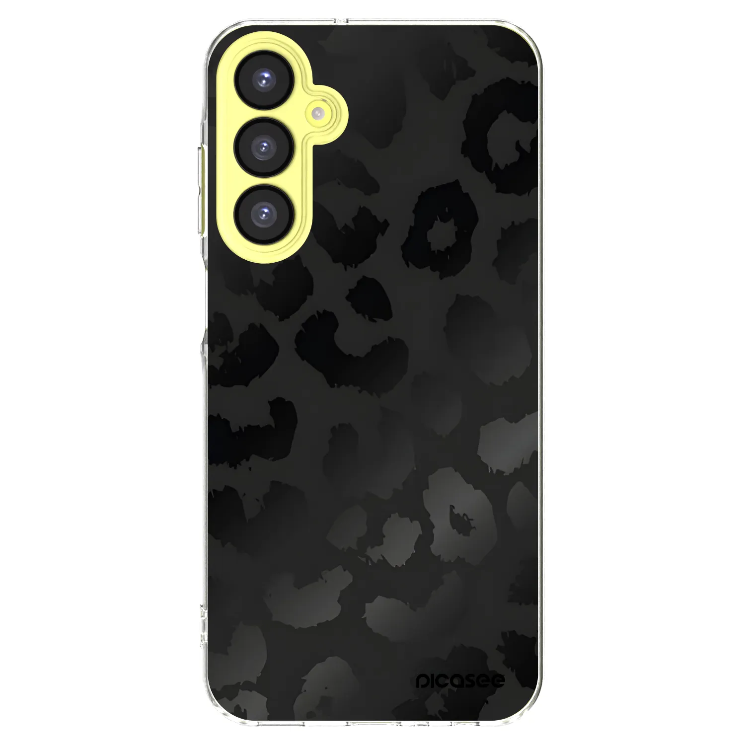 Picasee silikonový průhledný obal pro Samsung Galaxy A25 A256B 5G - Midnight Leopard