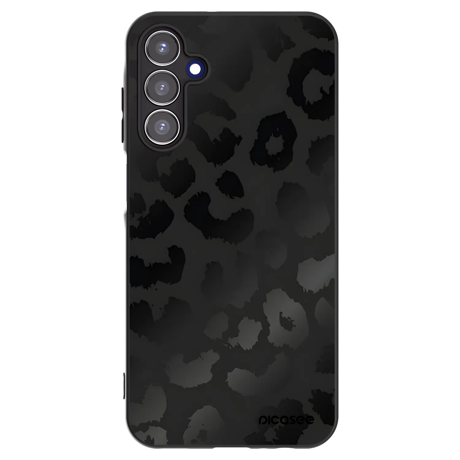 Picasee silikonový černý obal pro Samsung Galaxy A15 A155F 4G - Midnight Leopard