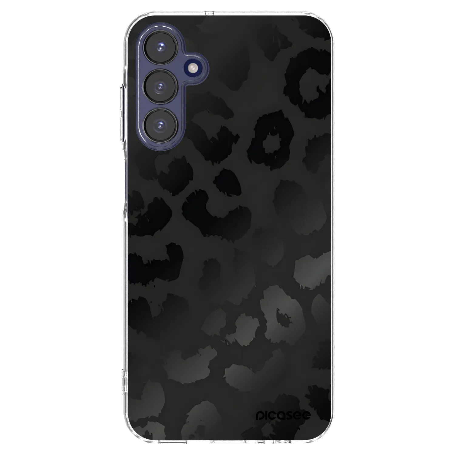 Picasee silikonový průhledný obal pro Samsung Galaxy A15 A155F 4G - Midnight Leopard