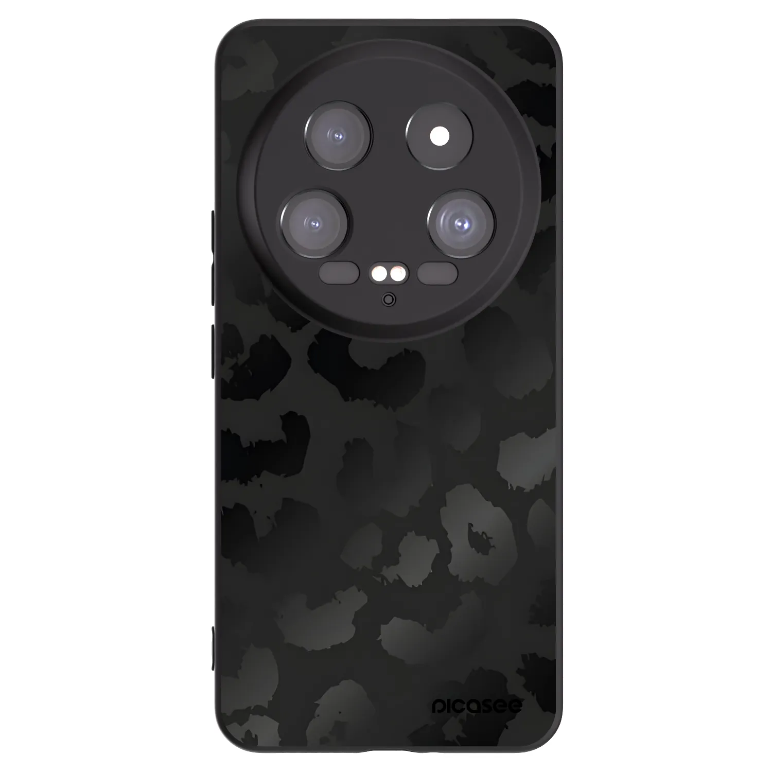Picasee silikonový černý obal pro Xiaomi 14 Ultra - Midnight Leopard