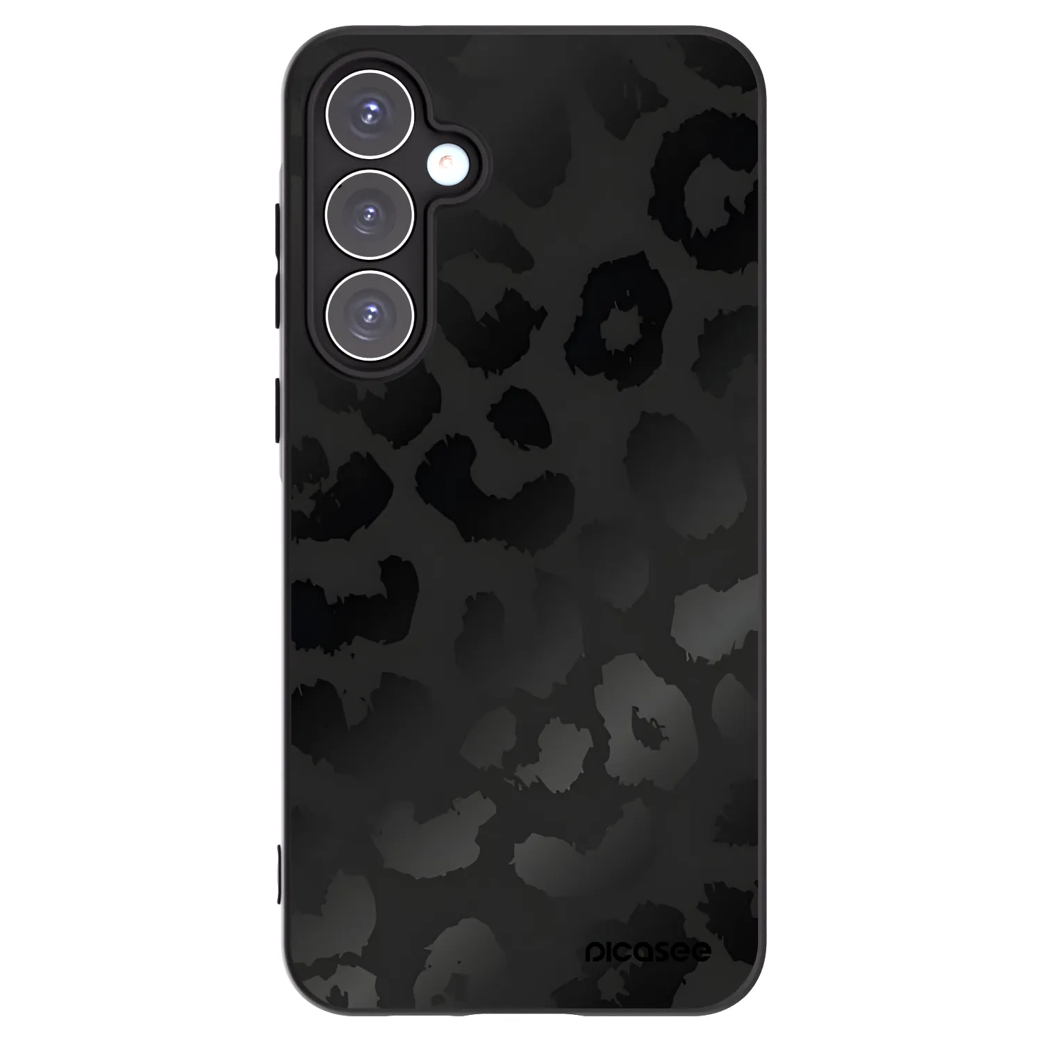 Picasee silikonový černý obal pro Samsung Galaxy A55 5G A556B - Midnight Leopard