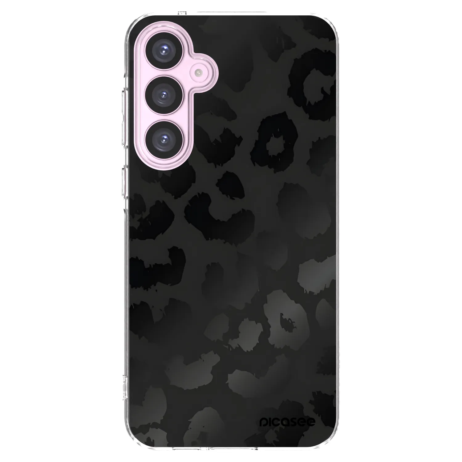 Picasee silikonový průhledný obal pro Samsung Galaxy A55 5G A556B - Midnight Leopard