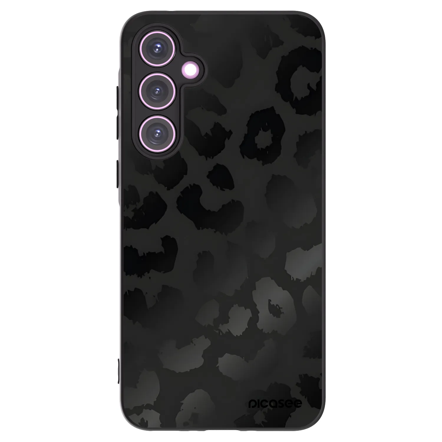 Picasee silikonový černý obal pro Samsung Galaxy A35 5G A356B - Midnight Leopard