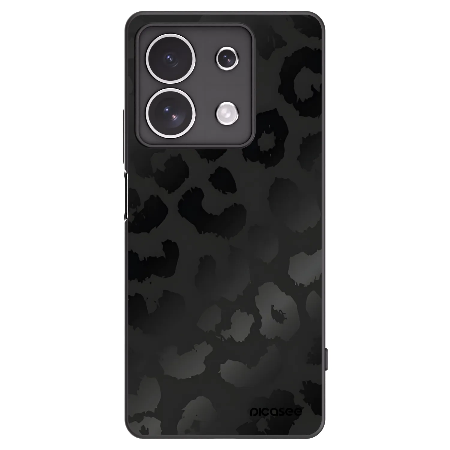 Picasee silikonový černý obal pro Xiaomi Redmi Note 13 4G - Midnight Leopard