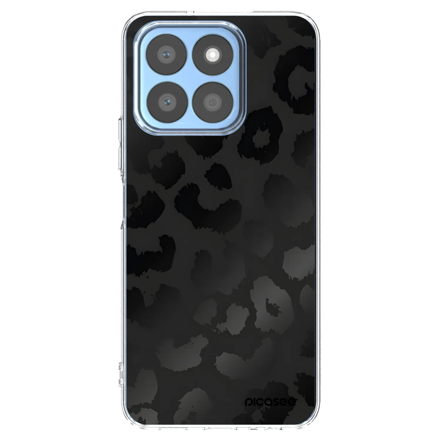 Picasee silikonový průhledný obal pro Honor X8b - Midnight Leopard
