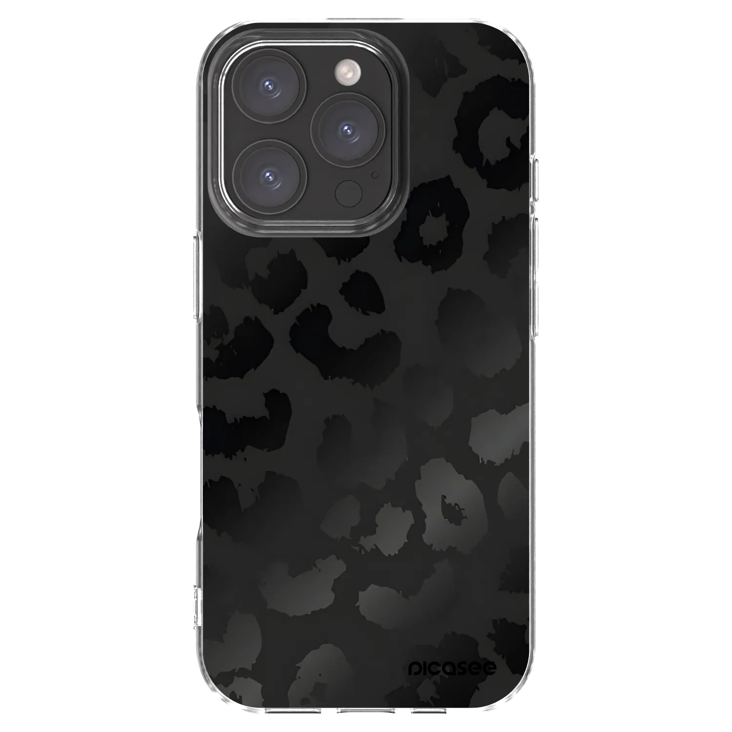 Picasee silikonový průhledný obal pro Apple iPhone 16 Pro - Midnight Leopard