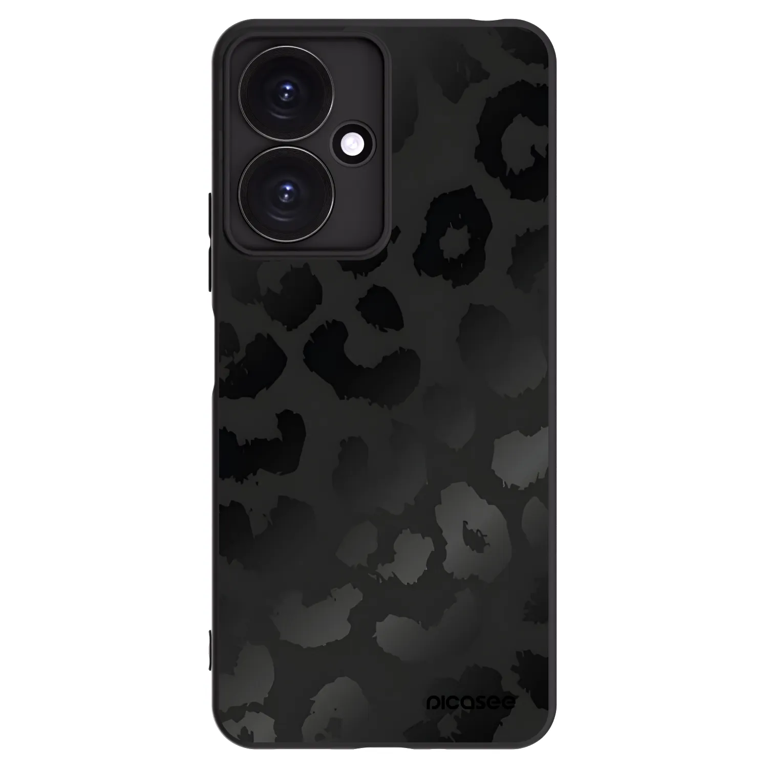 Picasee silikonový černý obal pro Xiaomi Redmi 13C 5G - Midnight Leopard