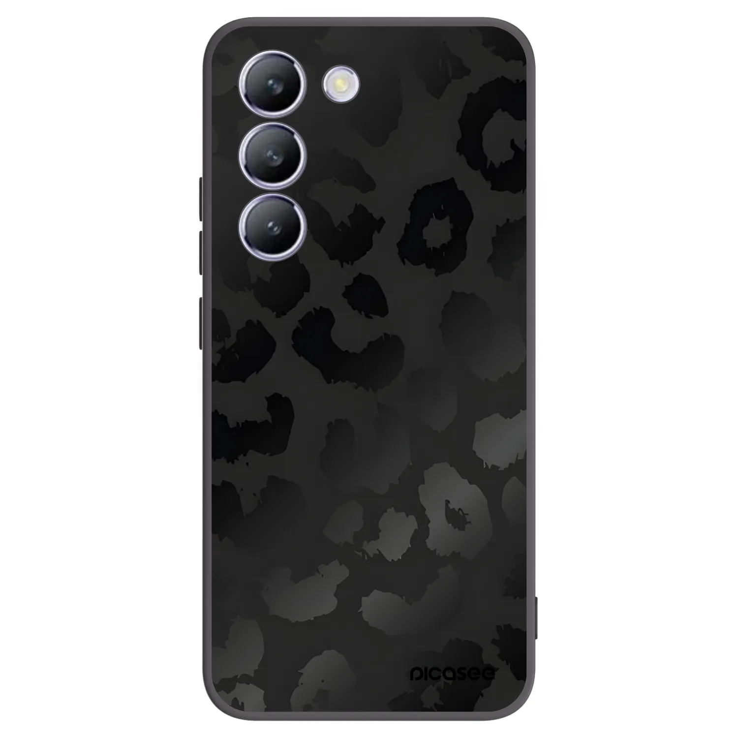 Picasee silikonový černý obal pro Vivo V40 SE 5G - Midnight Leopard
