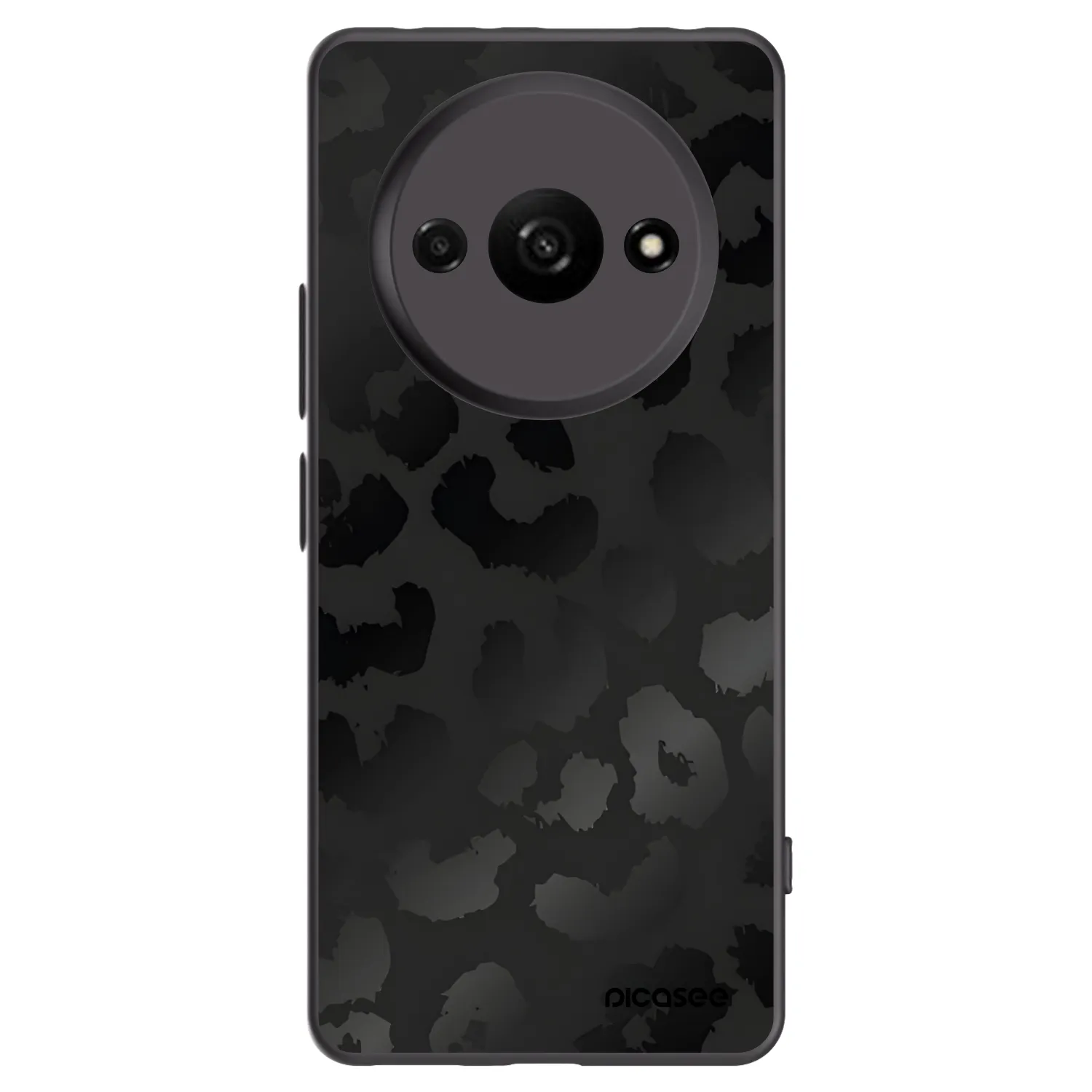 Picasee silikonový černý obal pro Xiaomi Redmi A3 - Midnight Leopard