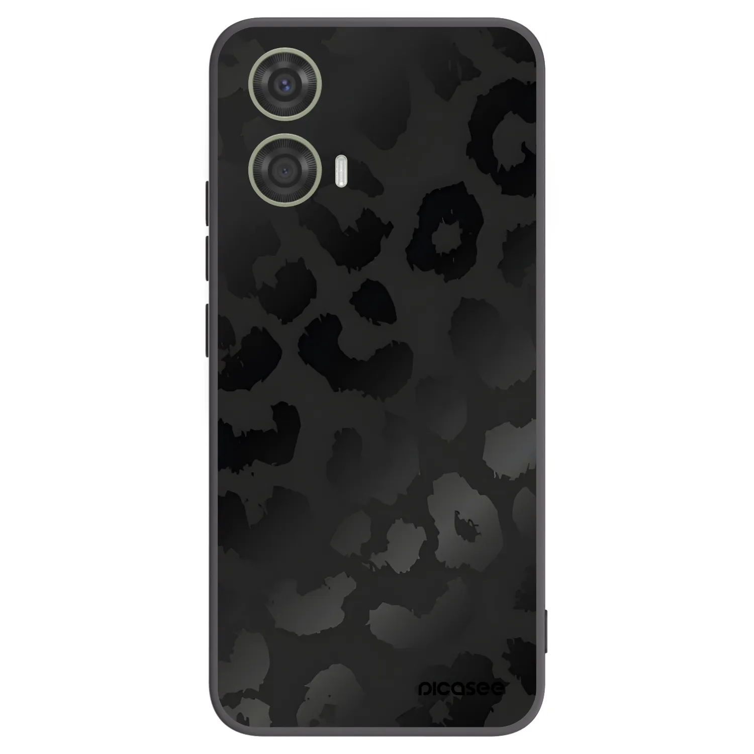Picasee silikonový černý obal pro Motorola Moto G24 - Midnight Leopard