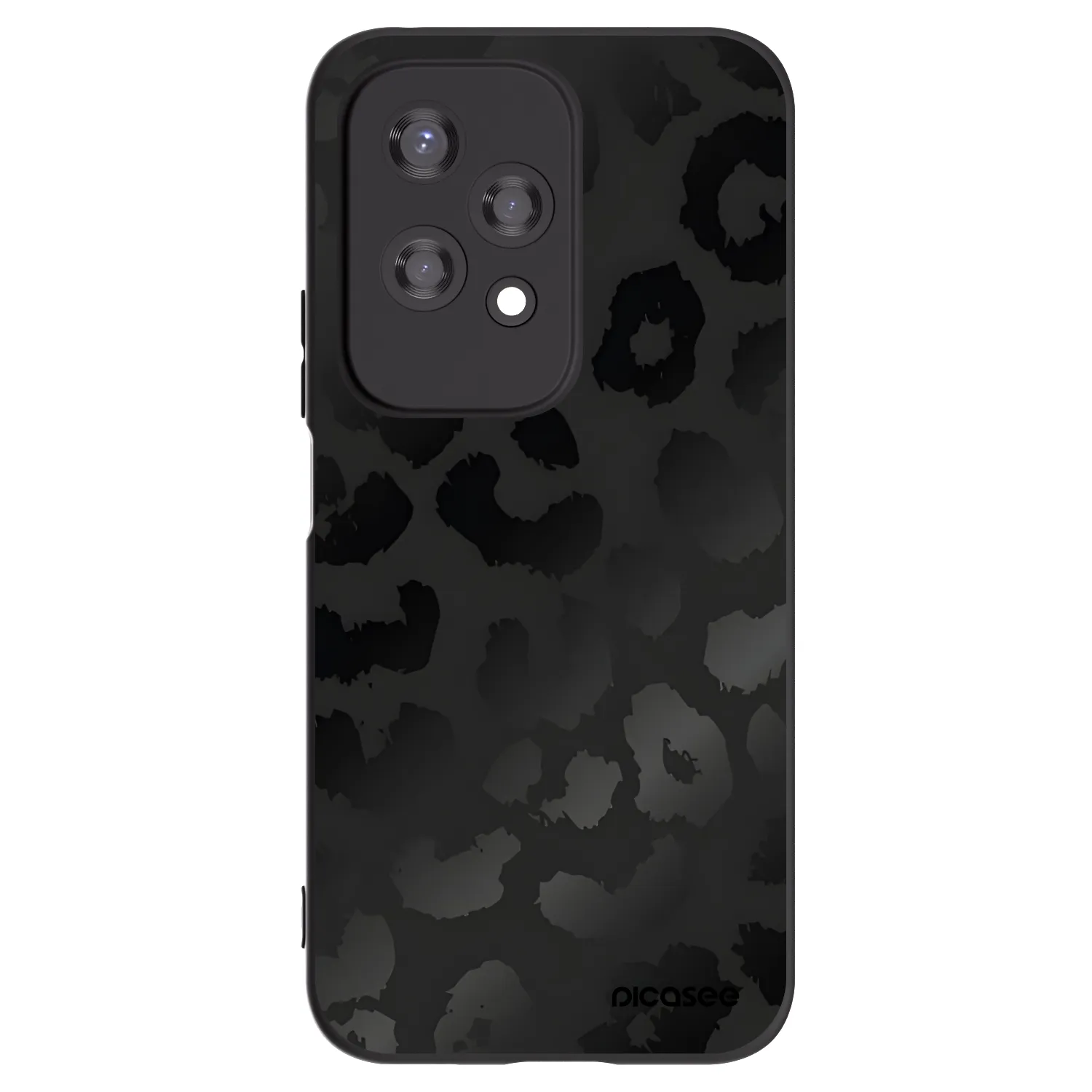 Picasee silikonový černý obal pro Honor 200 Lite - Midnight Leopard
