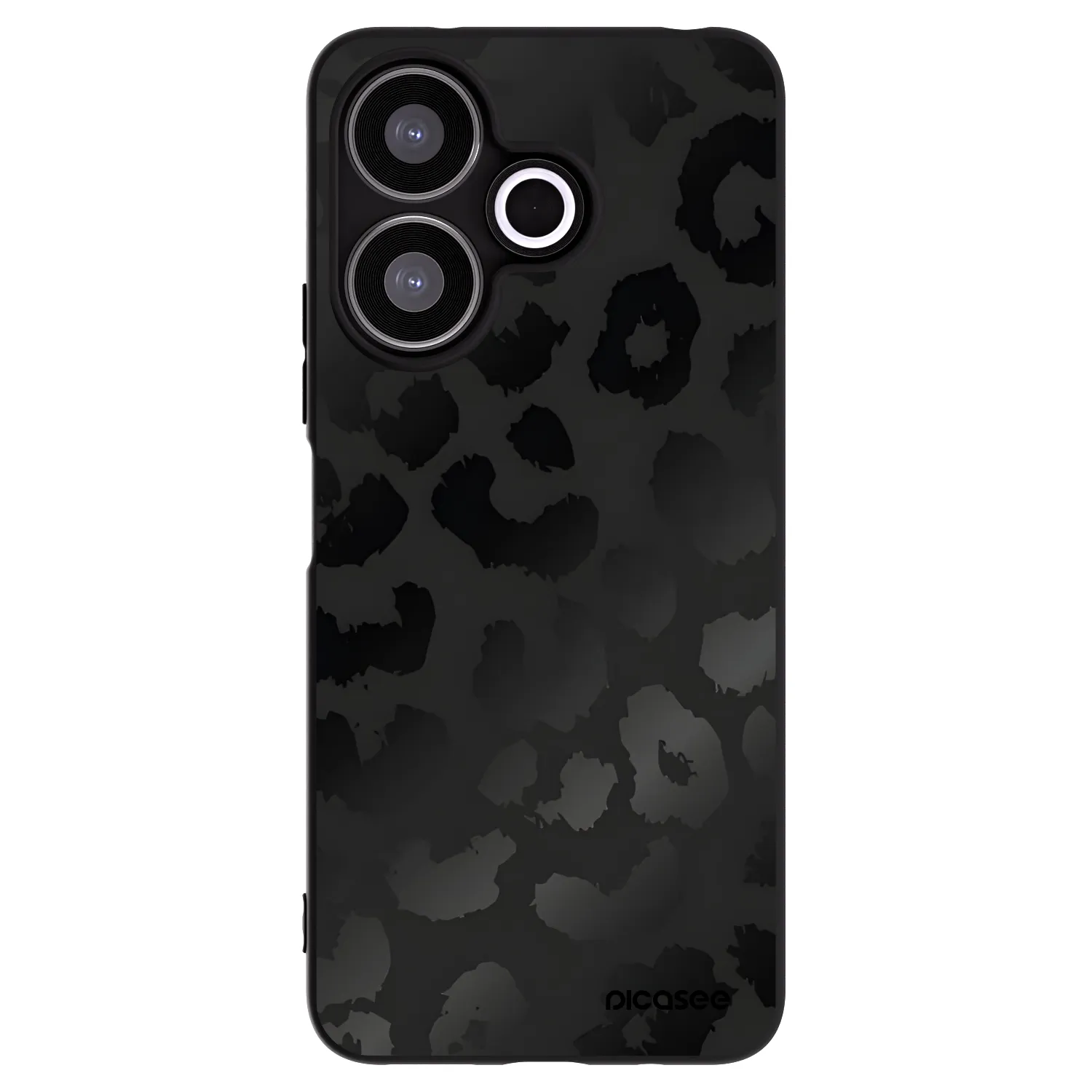 Picasee silikonový černý obal pro Xiaomi Redmi 13 4G - Midnight Leopard