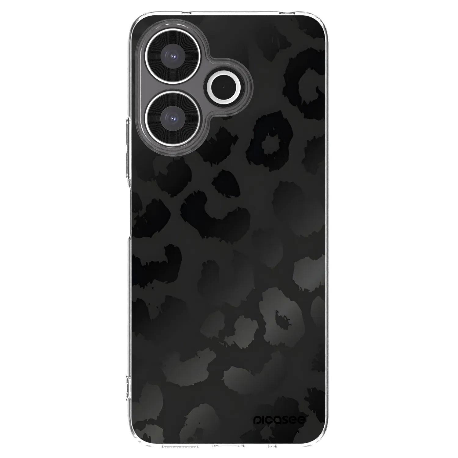 Picasee silikonový průhledný obal pro Xiaomi Redmi 13 4G - Midnight Leopard
