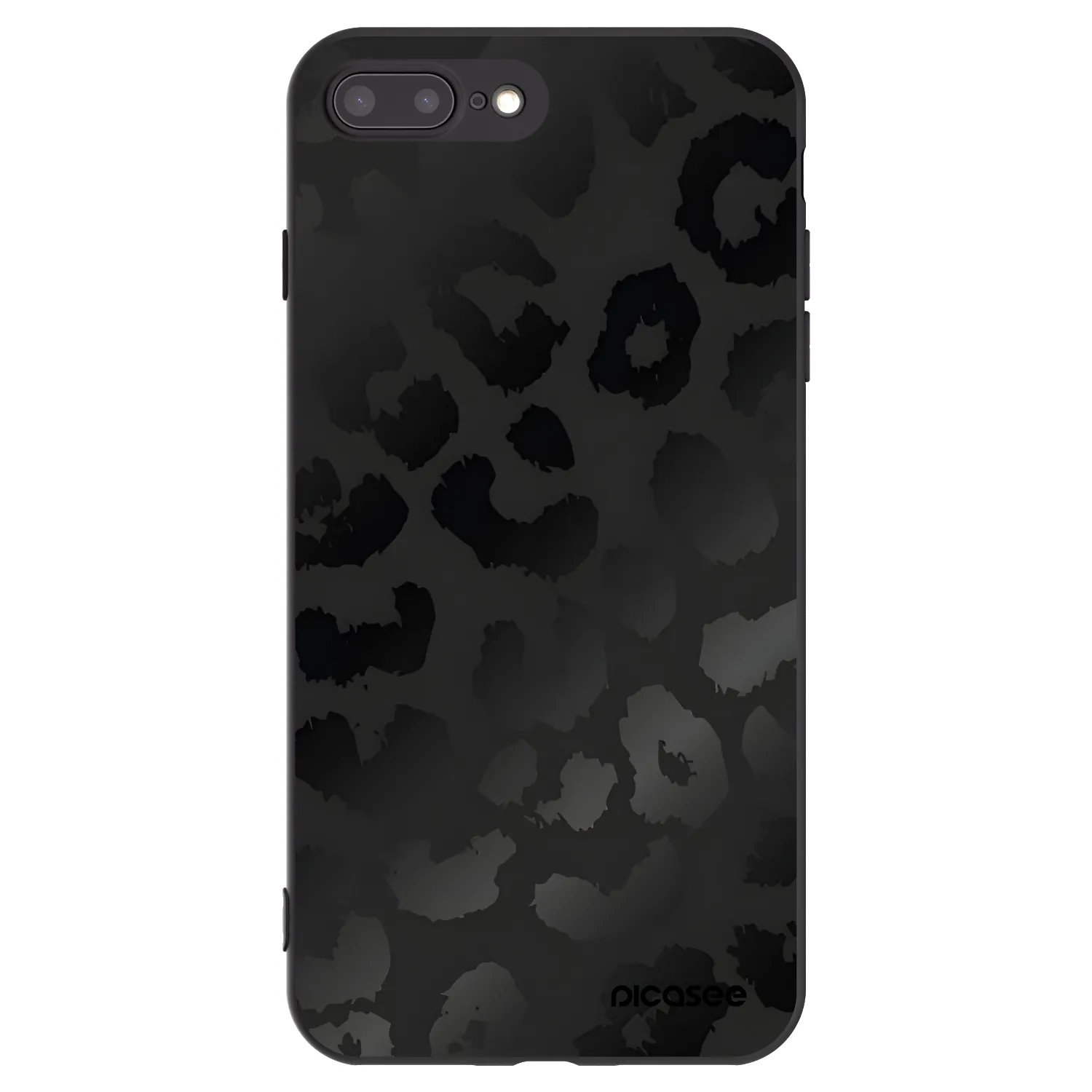 Picasee silikonový černý obal pro Apple iPhone 7 Plus - Midnight Leopard