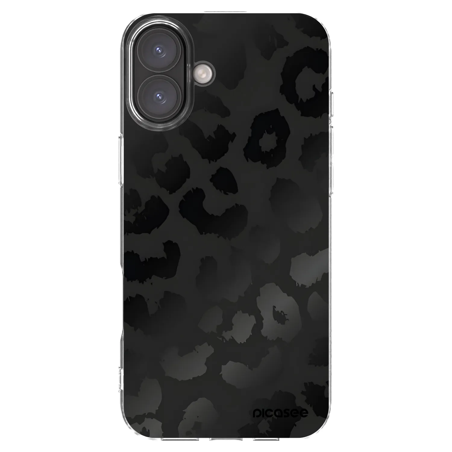 Picasee silikonový průhledný obal pro Apple iPhone 16 Plus - Midnight Leopard
