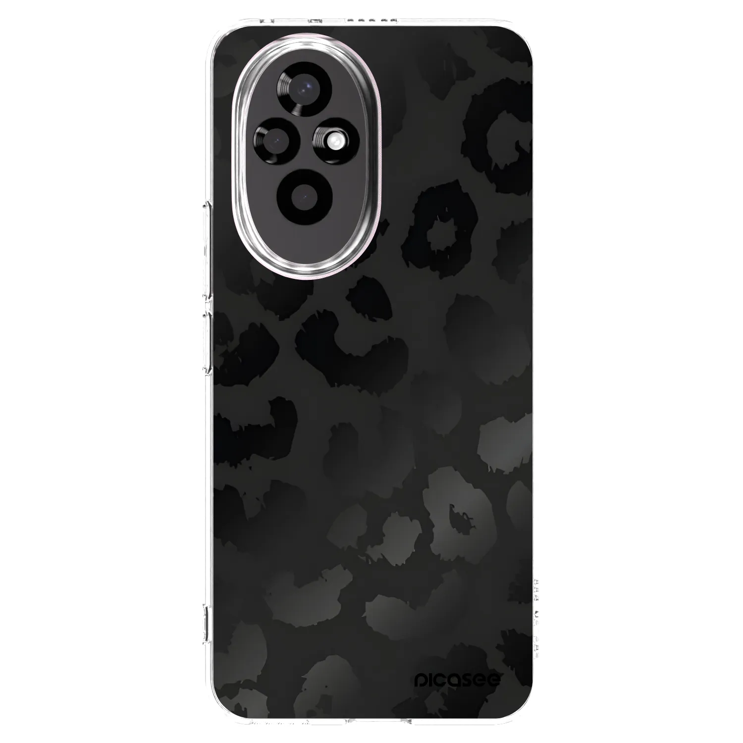 Picasee silikonový průhledný obal pro Honor 200 5G - Midnight Leopard