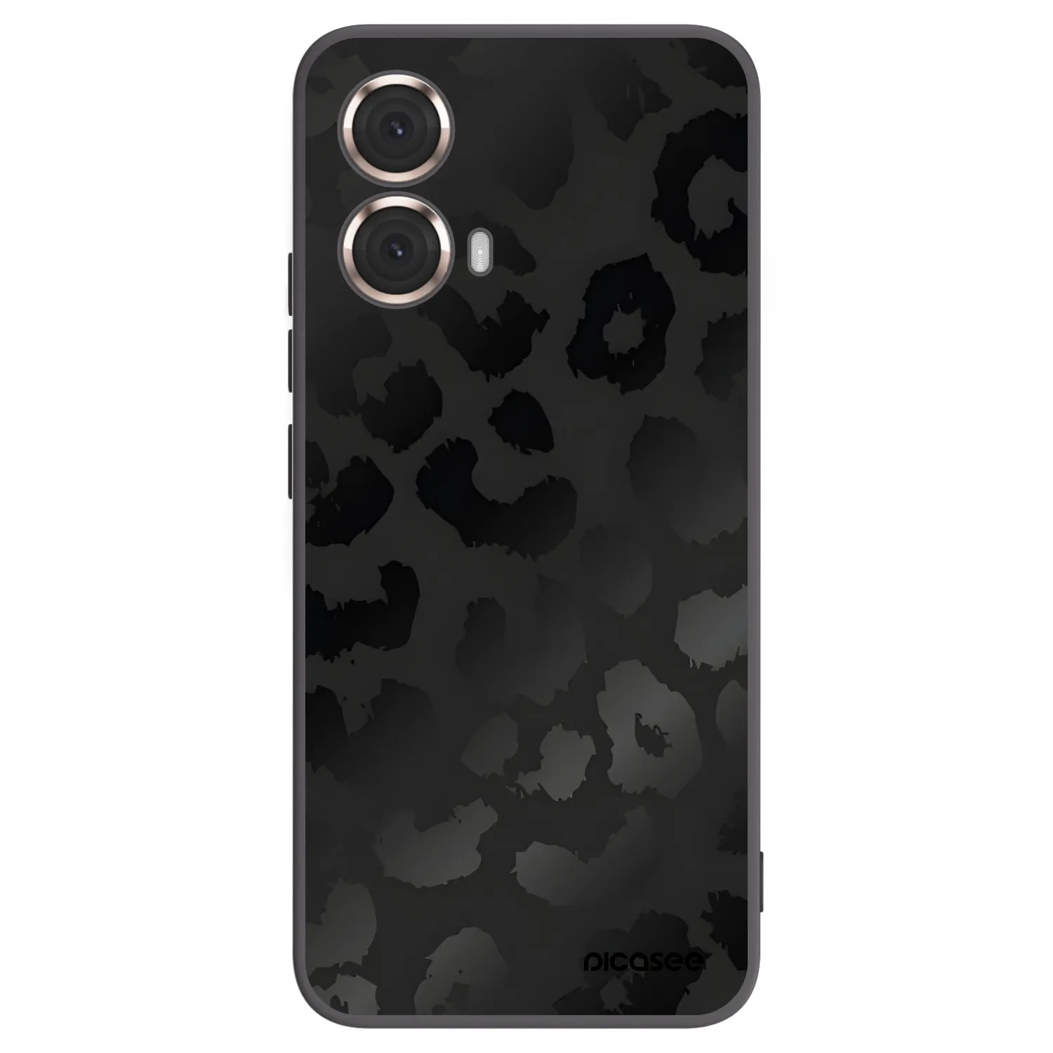 Picasee silikonový černý obal pro Motorola Moto G85 - Midnight Leopard