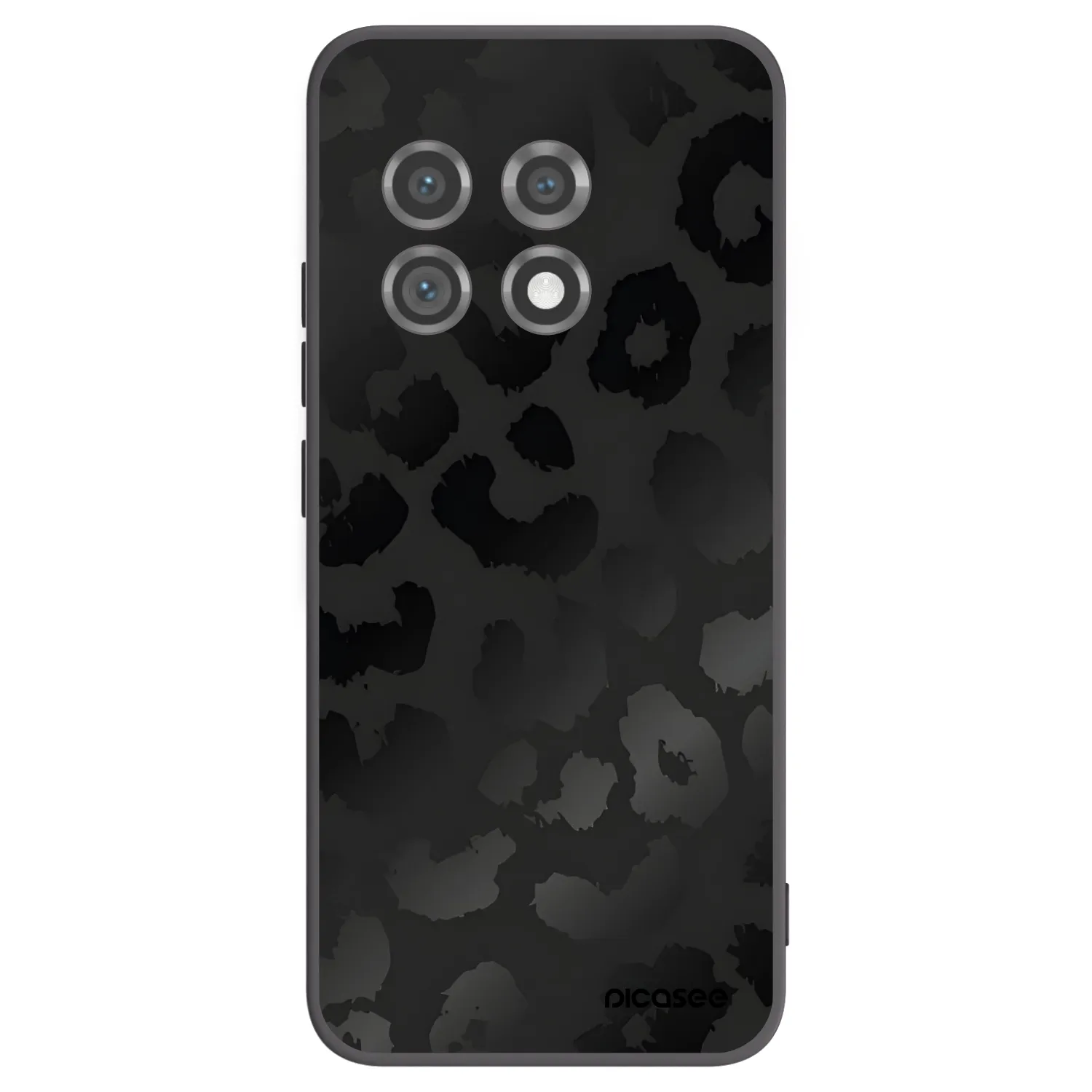 Picasee silikonový černý obal pro OnePlus 11 5G - Midnight Leopard