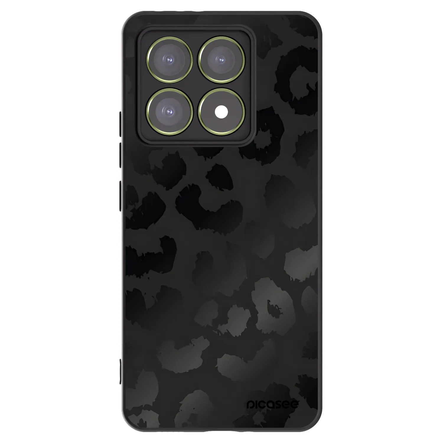 Picasee silikonový černý obal pro Xiaomi 14T - Midnight Leopard