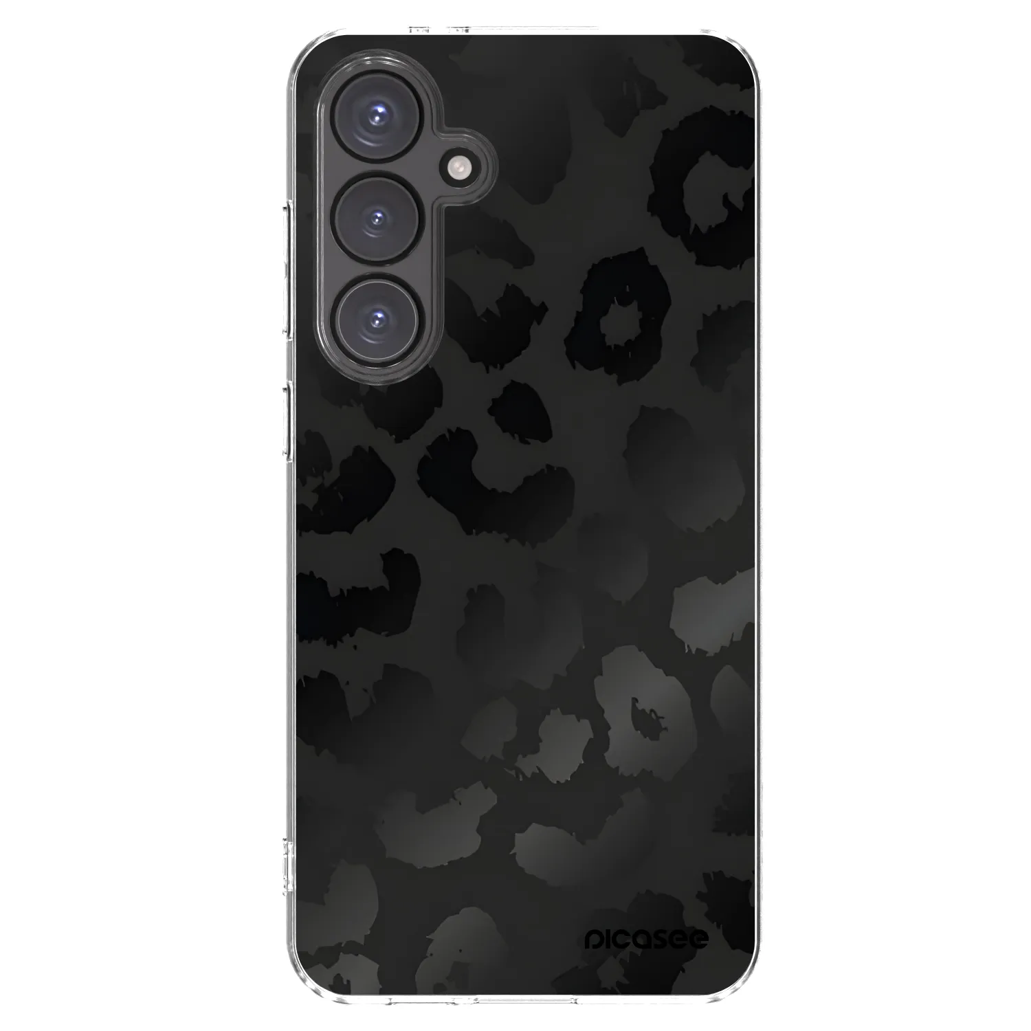 Picasee silikonový průhledný obal pro Samsung Galaxy S24 FE S721B - Midnight Leopard