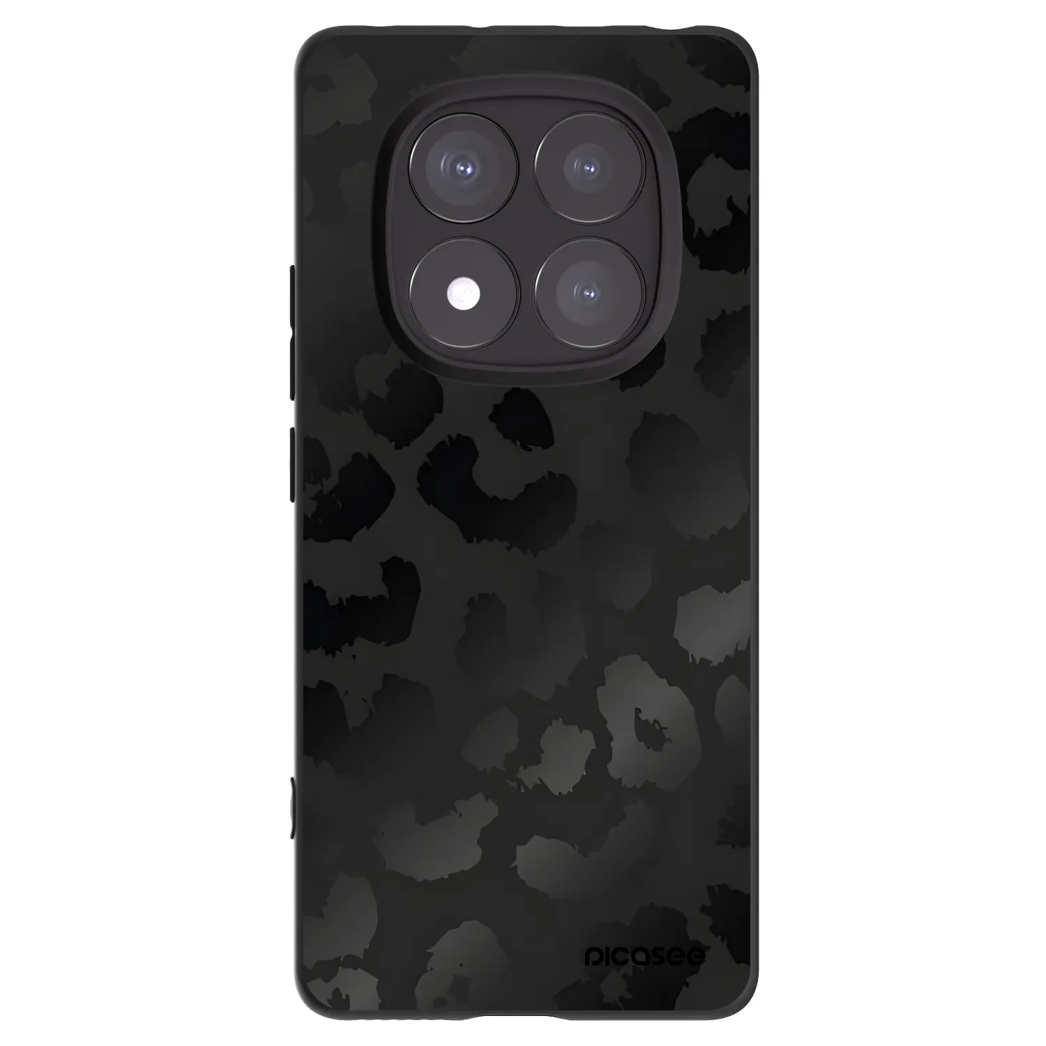 Picasee silikonový černý obal pro Xiaomi Redmi Note 14 Pro 5G - Midnight Leopard