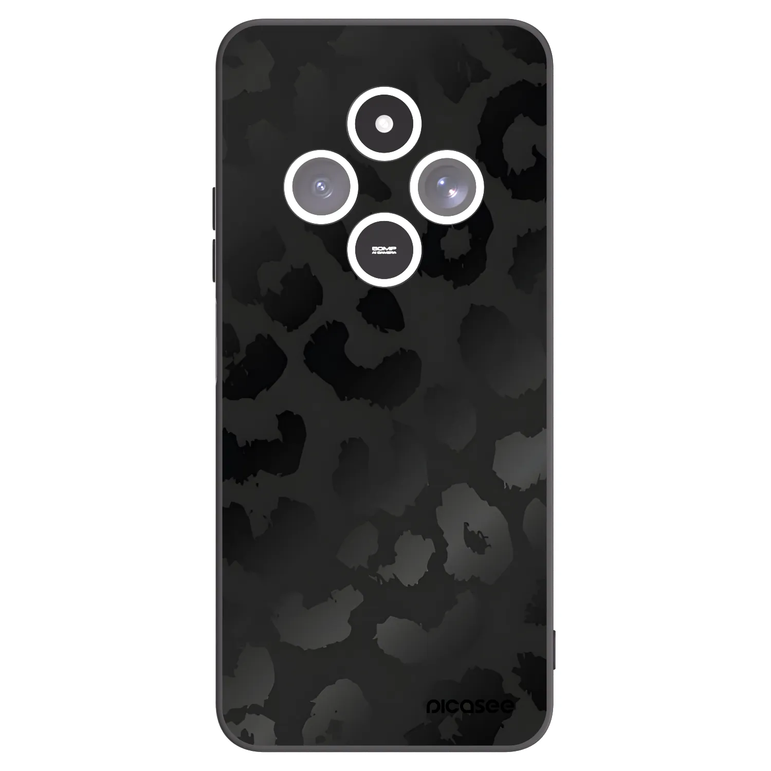Picasee silikonový černý obal pro Xiaomi Redmi 14C - Midnight Leopard