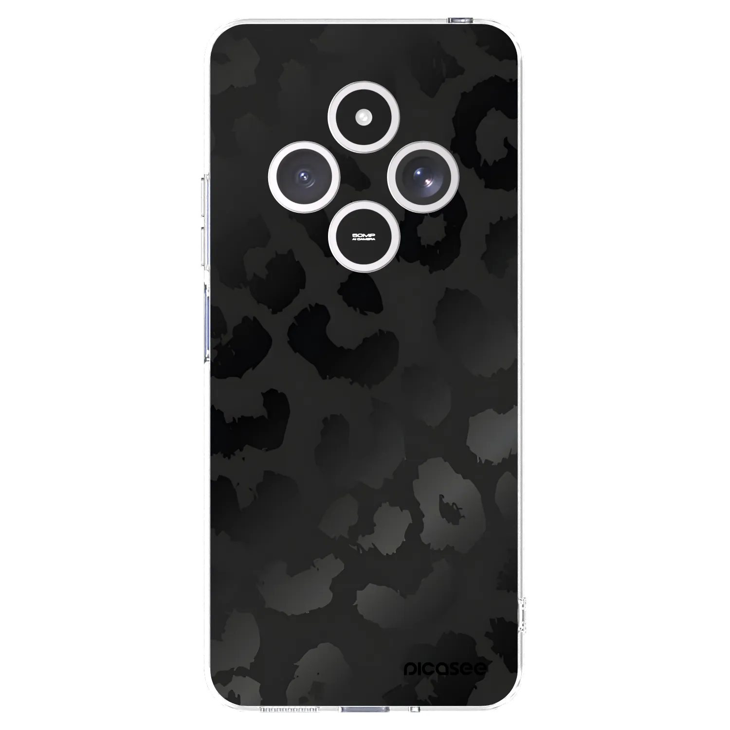 Picasee silikonový průhledný obal pro Xiaomi Redmi 14C - Midnight Leopard