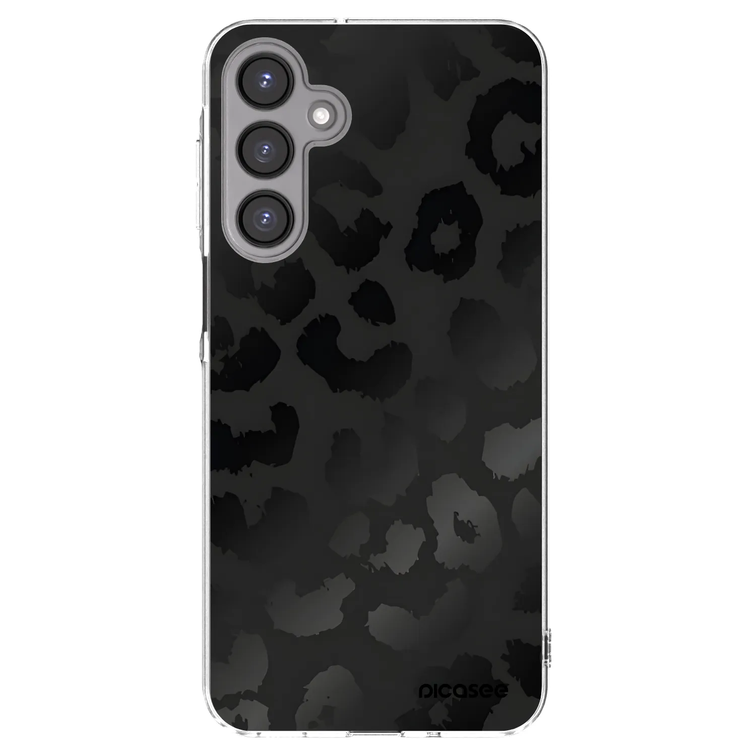 Picasee silikonový průhledný obal pro Samsung Galaxy A16 5G - Midnight Leopard
