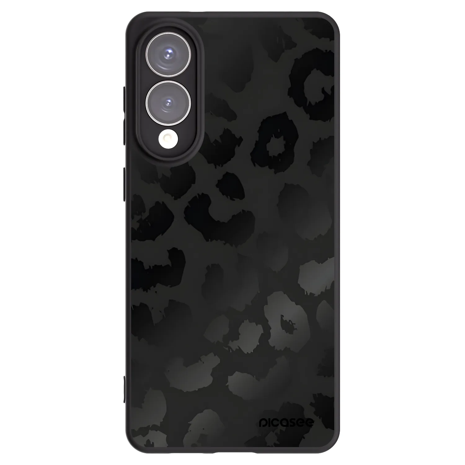 Picasee silikonový černý obal pro Samsung Galaxy S25 Edge 5G - Midnight Leopard