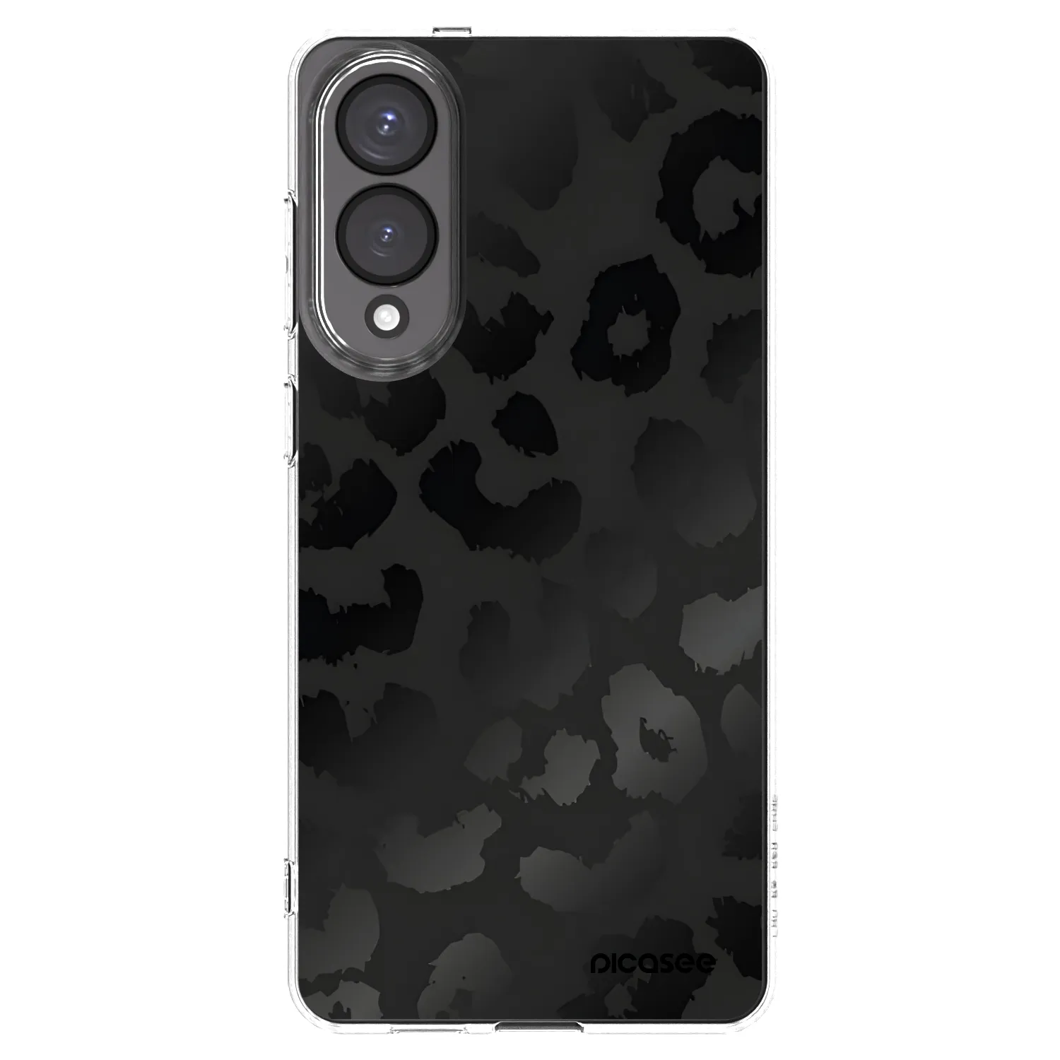 Picasee silikonový průhledný obal pro Samsung Galaxy S25 Edge 5G - Midnight Leopard