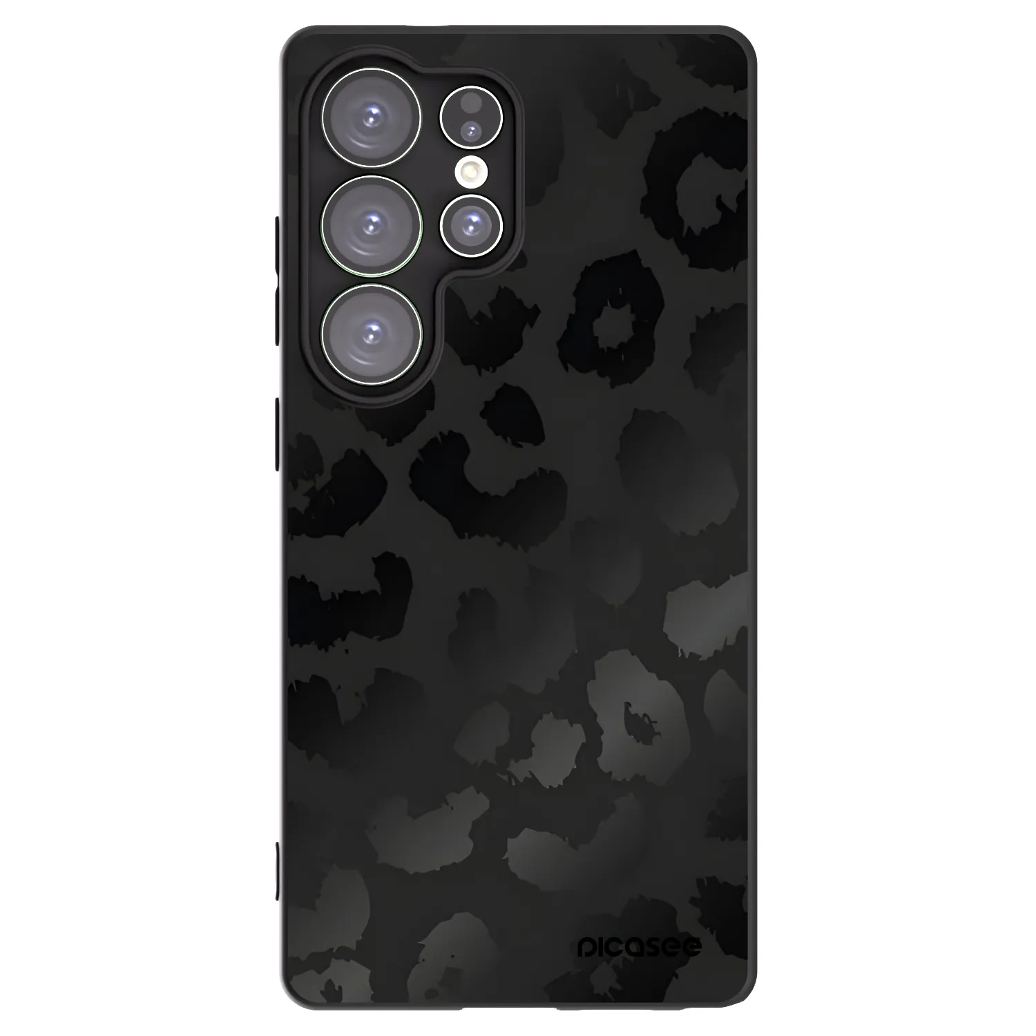 Picasee silikonový černý obal pro Samsung Galaxy S25 Ultra 5G - Midnight Leopard