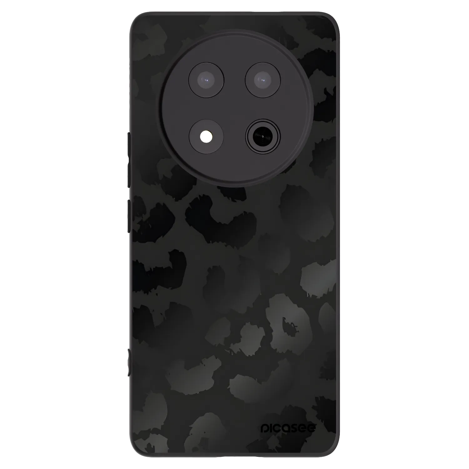 Picasee silikonový černý obal pro Honor Magic7 Lite 5G - Midnight Leopard