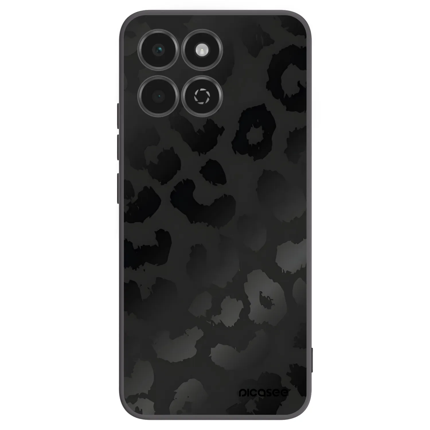 Picasee silikonový černý obal pro Honor 200 Smart 5G - Midnight Leopard