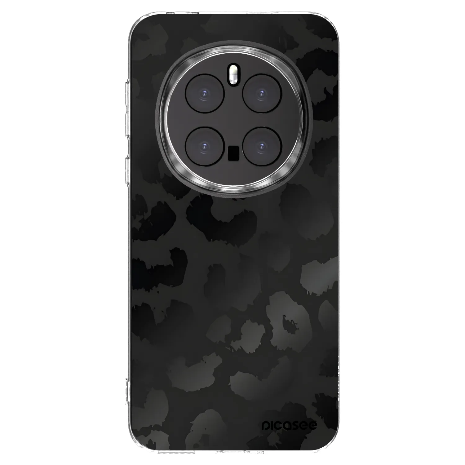 Picasee silikonový průhledný obal pro Honor Magic7 Pro 5G - Midnight Leopard