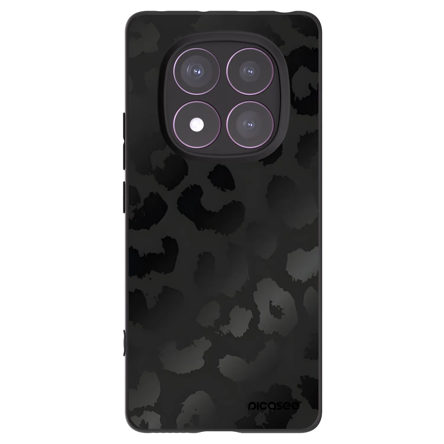 Picasee silikonový černý obal pro Xiaomi Redmi Note 14 Pro 4G - Midnight Leopard