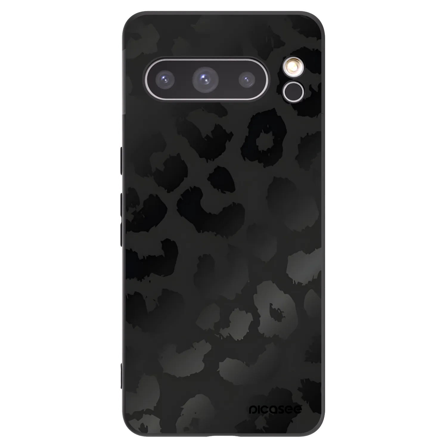 Picasee silikonový černý obal pro Google Pixel 8 Pro - Midnight Leopard