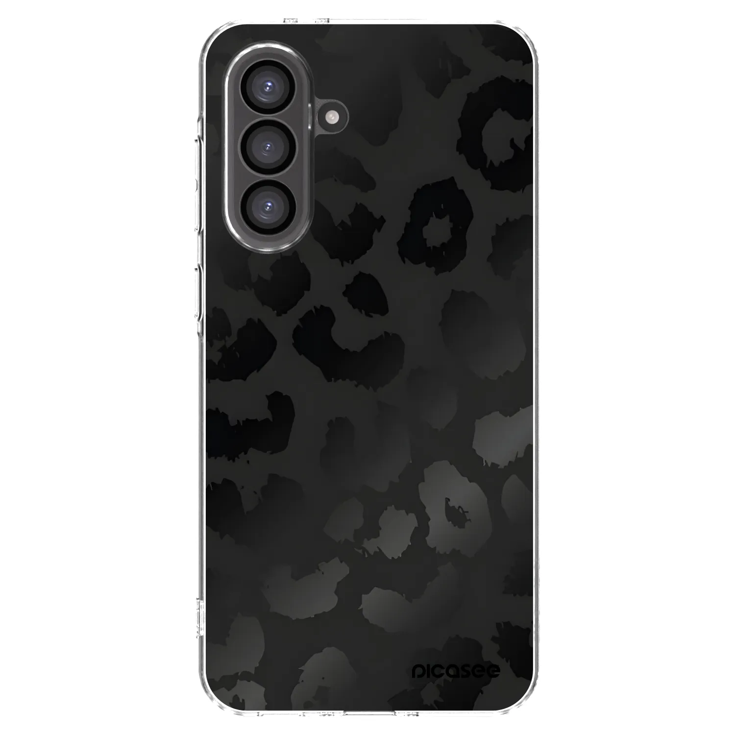 Picasee silikonový průhledný obal pro Samsung Galaxy A56 5G A566B - Midnight Leopard