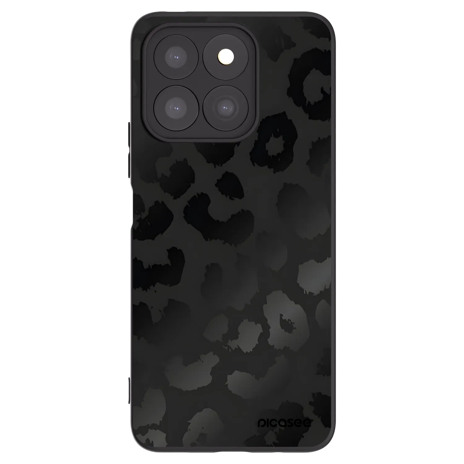 Picasee silikonový černý obal pro Honor X8c - Midnight Leopard