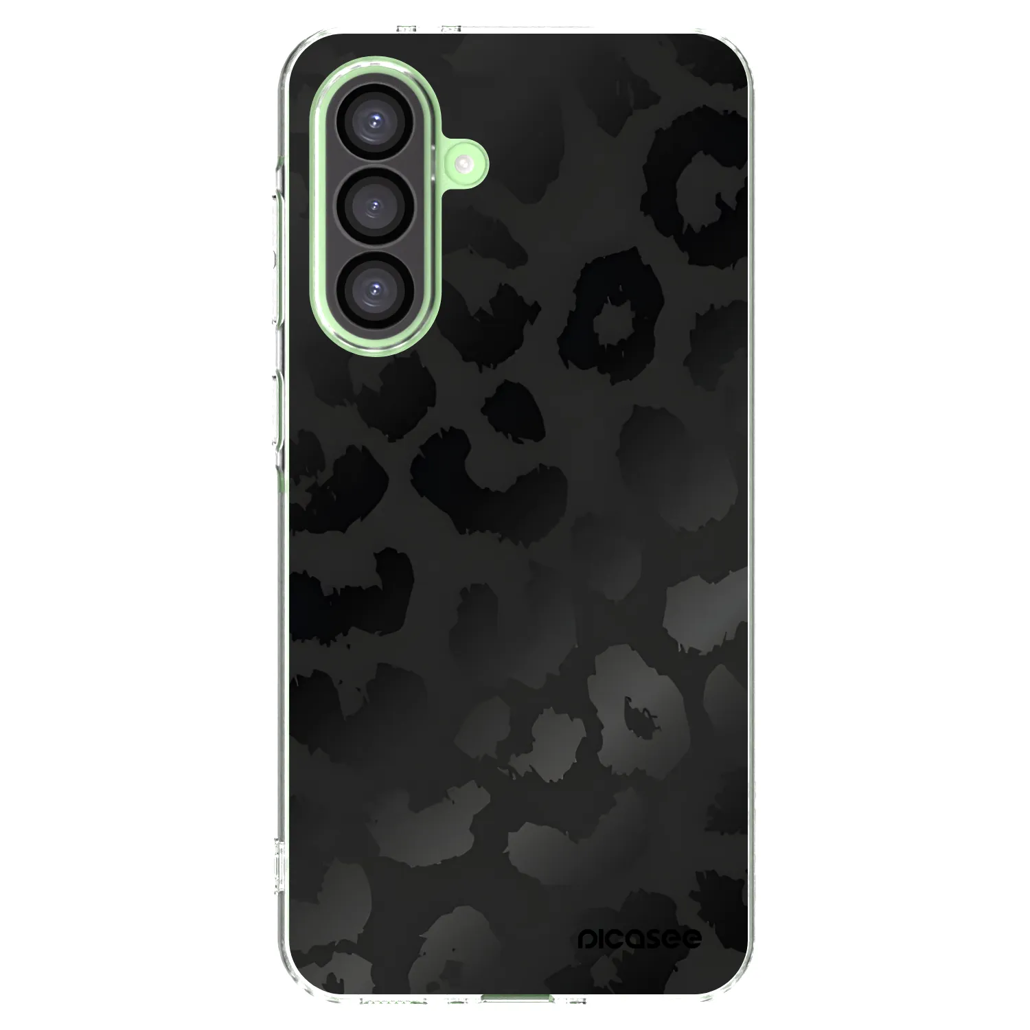 Picasee silikonový průhledný obal pro Samsung Galaxy A26 5G A266B - Midnight Leopard