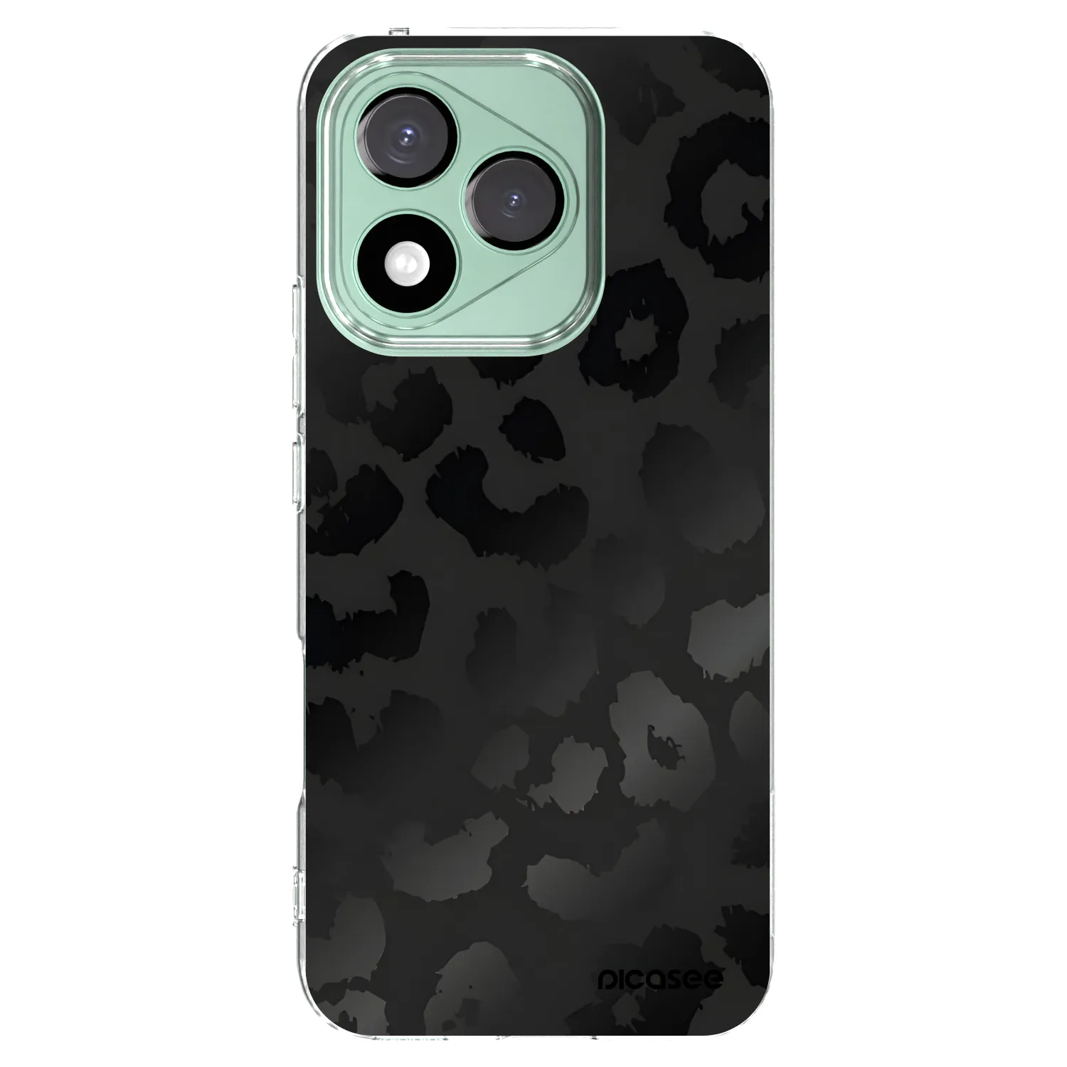 Picasee silikonový průhledný obal pro Honor 400 Lite 5G - Midnight Leopard