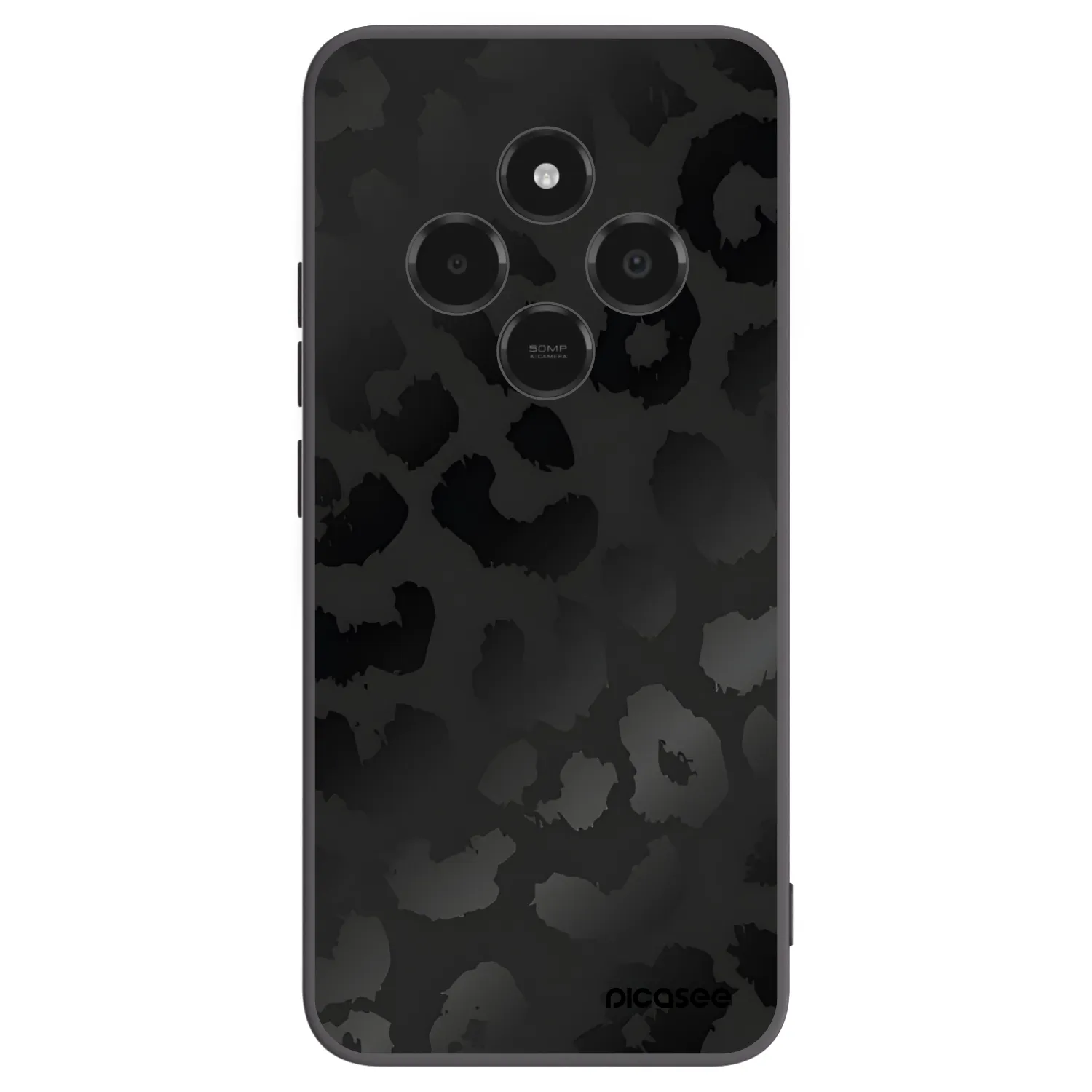 Picasee silikonový černý obal pro Xiaomi Poco C75 - Midnight Leopard