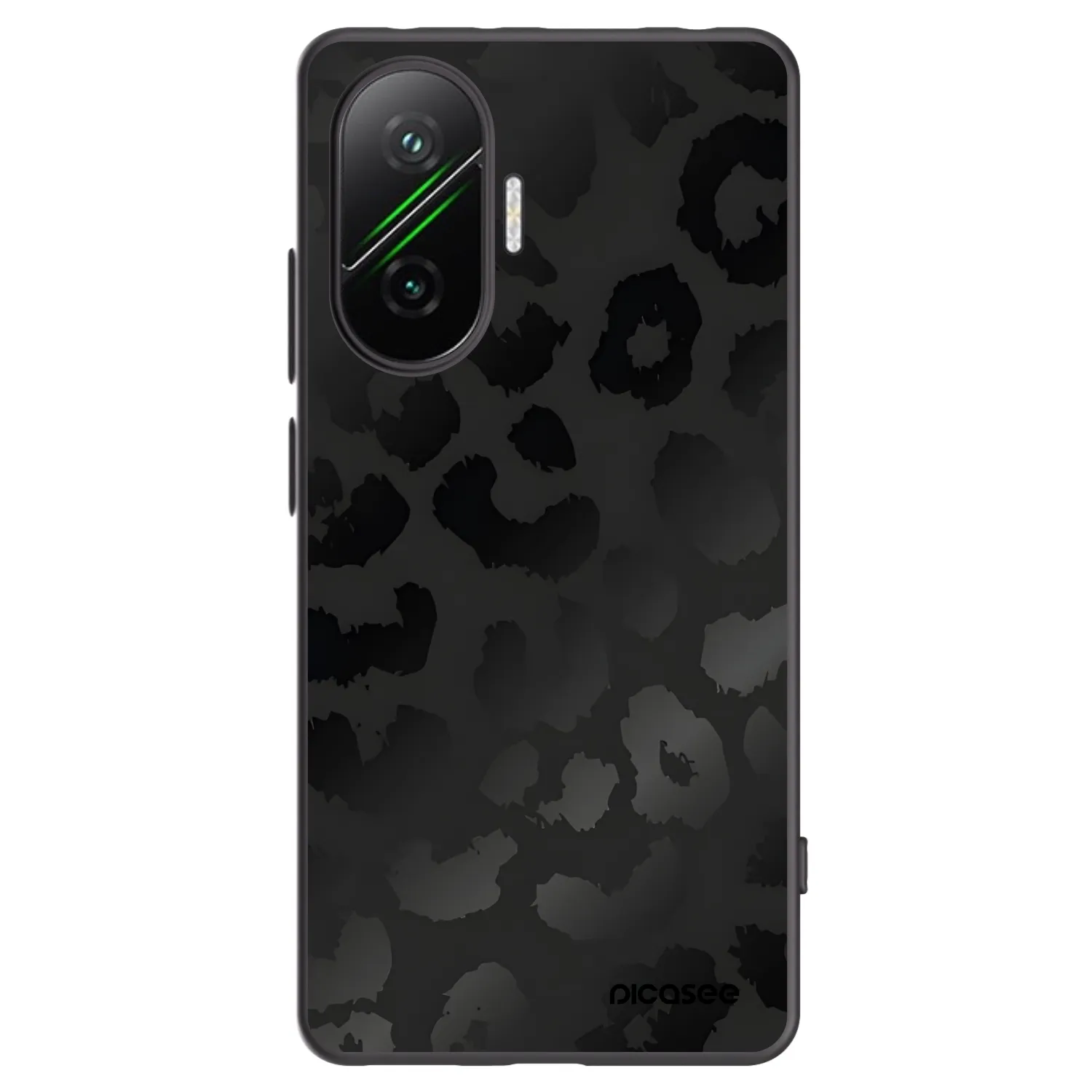 Picasee silikonový černý obal pro Xiaomi Poco F7 Pro 5G - Midnight Leopard