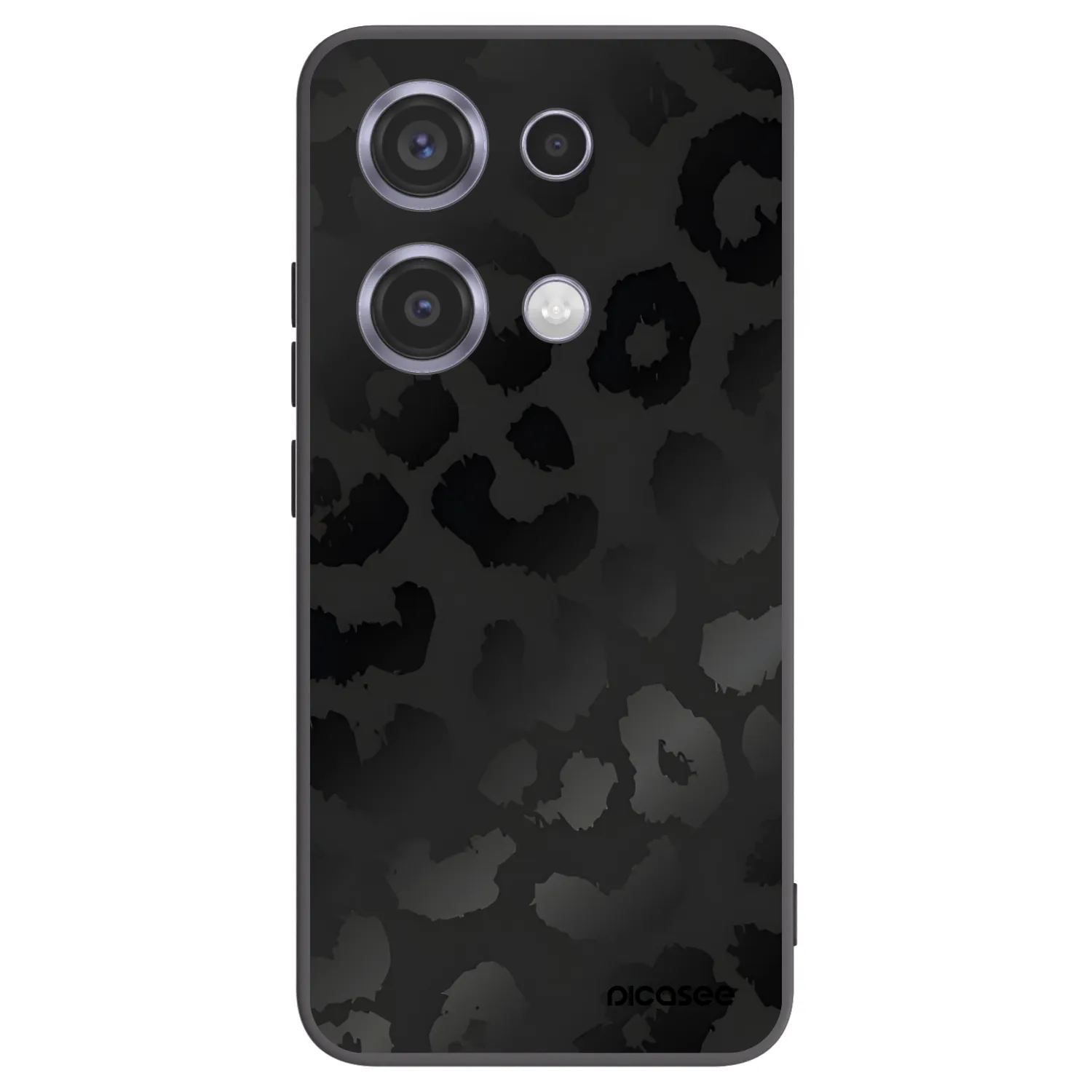 Picasee silikonový černý obal pro Xiaomi Redmi Note 14S - Midnight Leopard