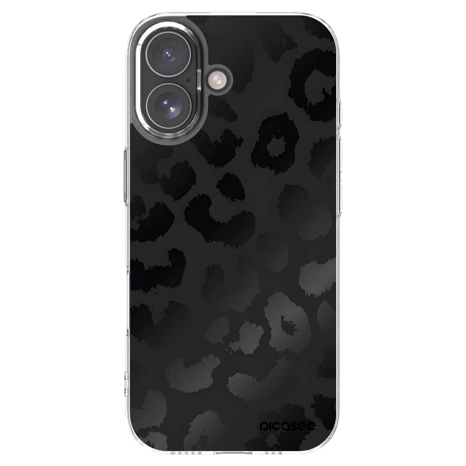 Picasee silikonový průhledný obal pro Apple iPhone 17 - Midnight Leopard