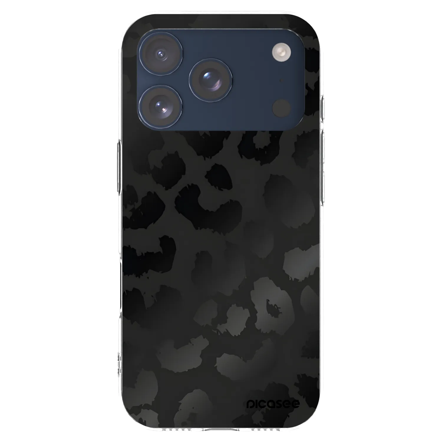 Picasee silikonový průhledný obal pro Apple iPhone 17 Pro - Midnight Leopard