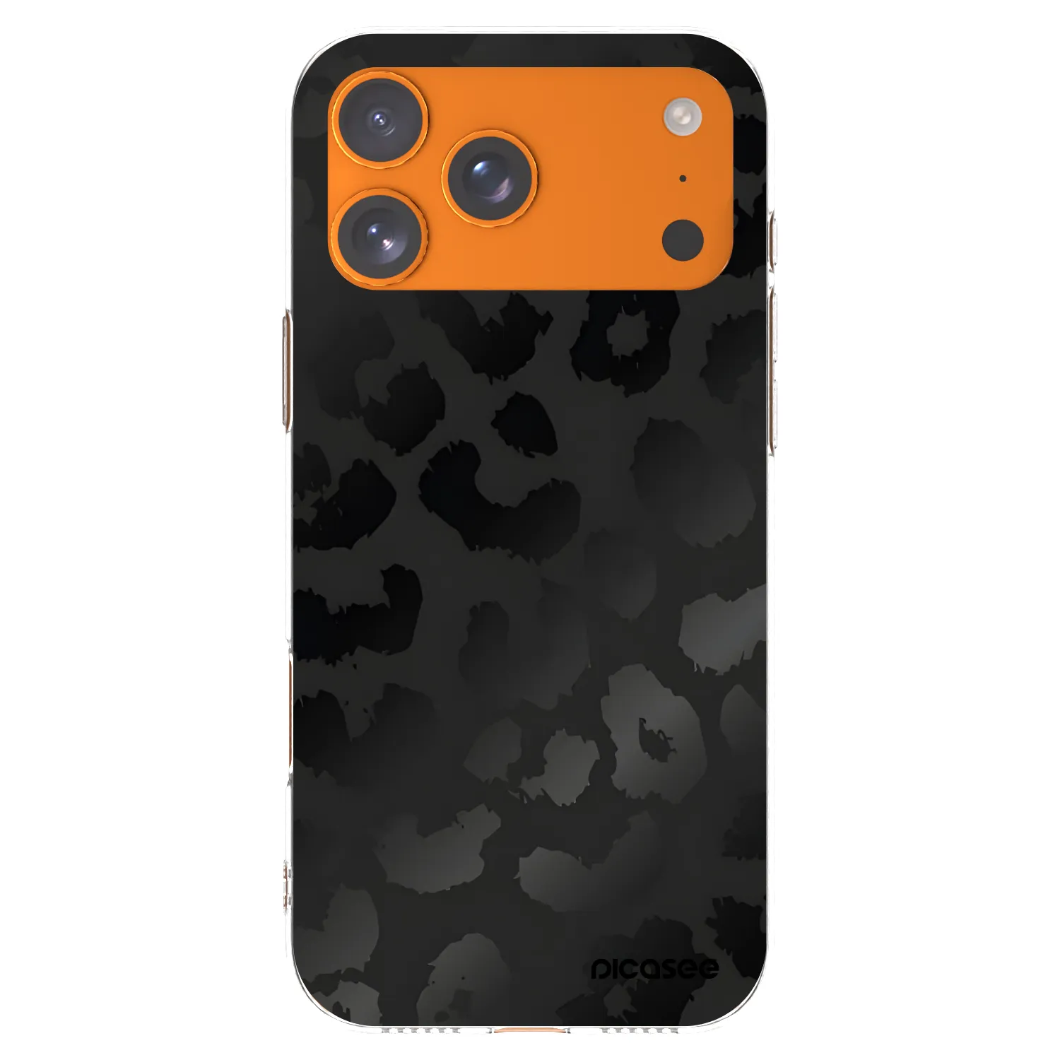 Picasee silikonový průhledný obal pro Apple iPhone 17 Pro Max - Midnight Leopard