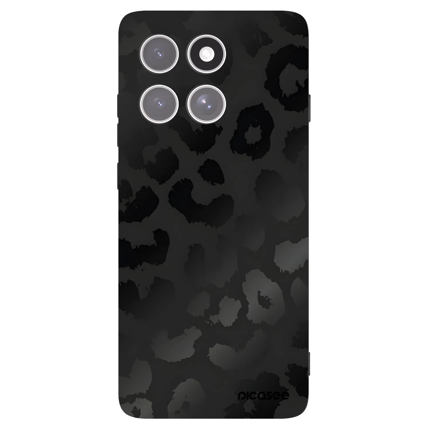 Picasee silikonový černý obal pro Motorola Edge 60 Pro - Midnight Leopard
