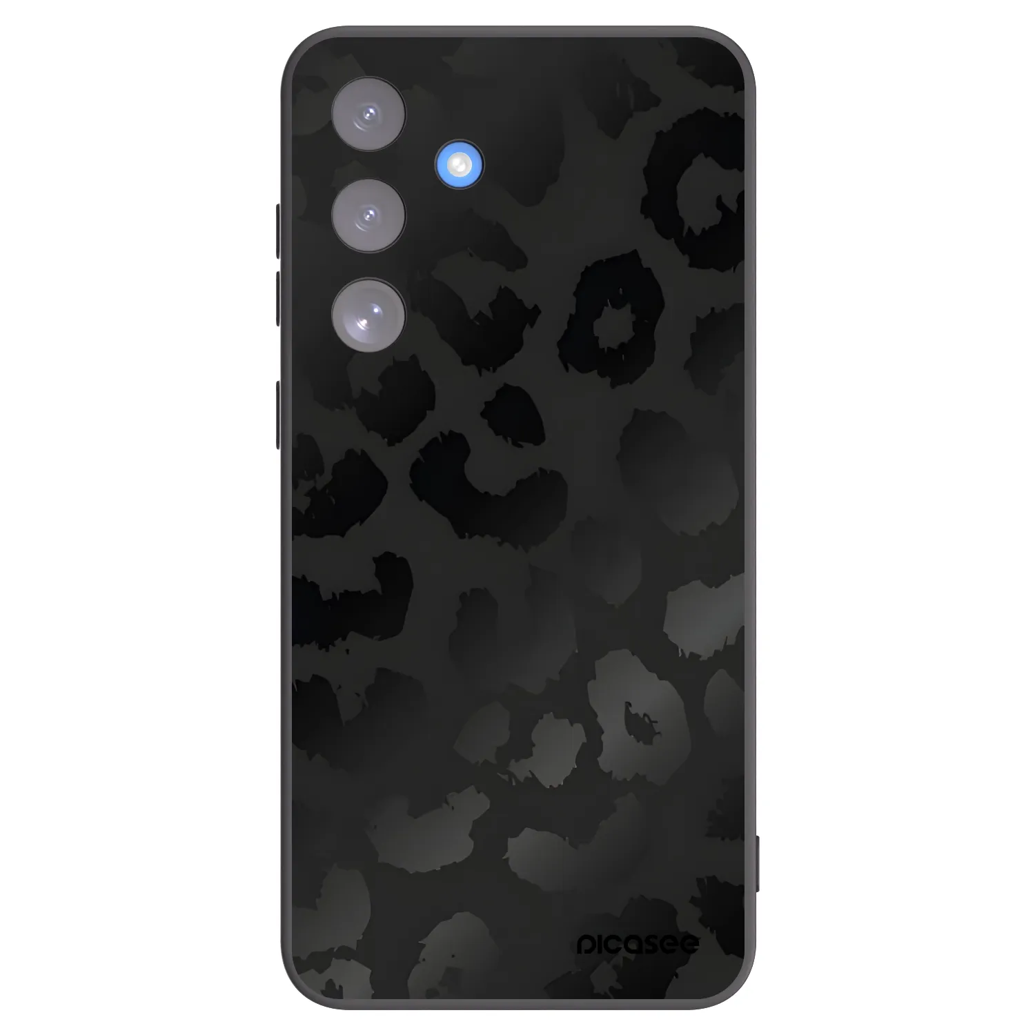 Picasee silikonový černý obal pro Samsung Galaxy S25 FE 5G - Midnight Leopard