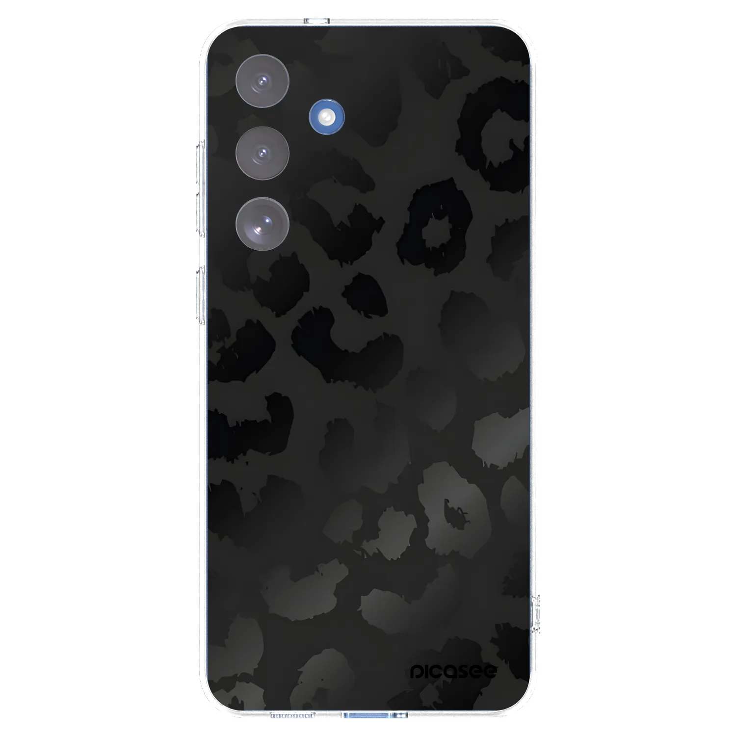 Picasee silikonový průhledný obal pro Samsung Galaxy S25 FE 5G - Midnight Leopard