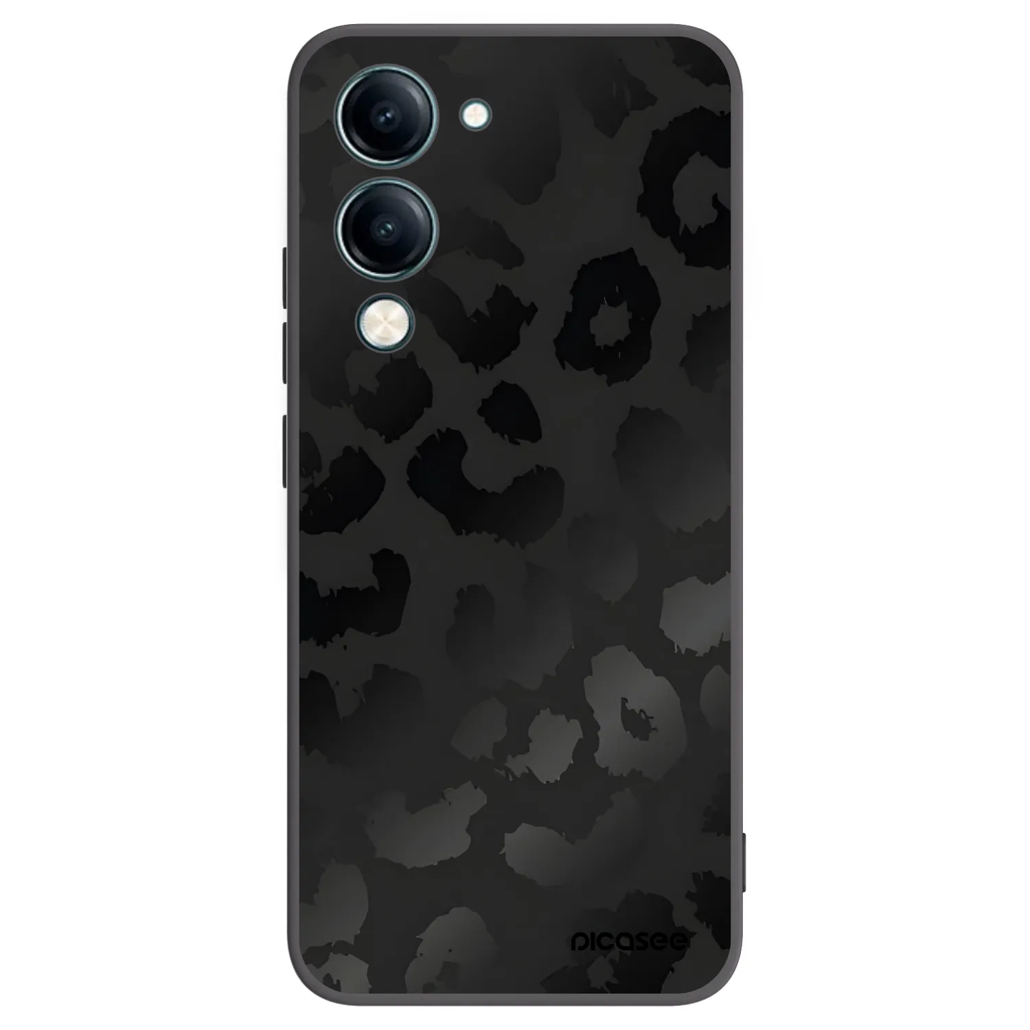 Picasee silikonový černý obal pro Vivo Y29s 5G - Midnight Leopard